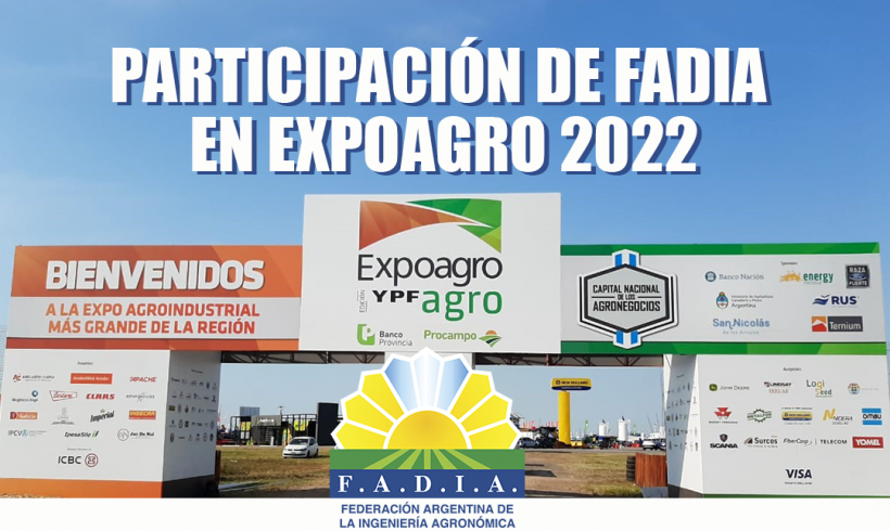 PARTICIPACIÓN DE FADIA EN EXPOAGRO 2022