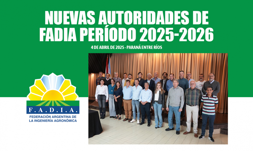El pasado viernes 4 de abril de 2025, la FADIA renovó sus autoridades.