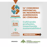 LA FADIA INVITA A PARTICIPAR DEL 14º CONGRESO PROVINCIAL DE INGENIEROS AGRÓNOMOS DE CÓRDOBA
