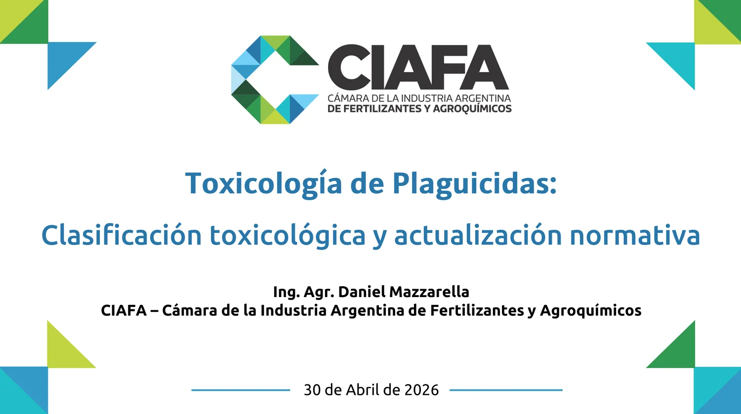 Toxicología FADIA (30 4 26)